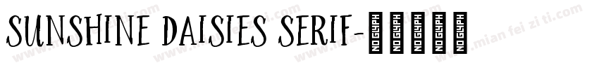 Sunshine Daisies Serif字体转换